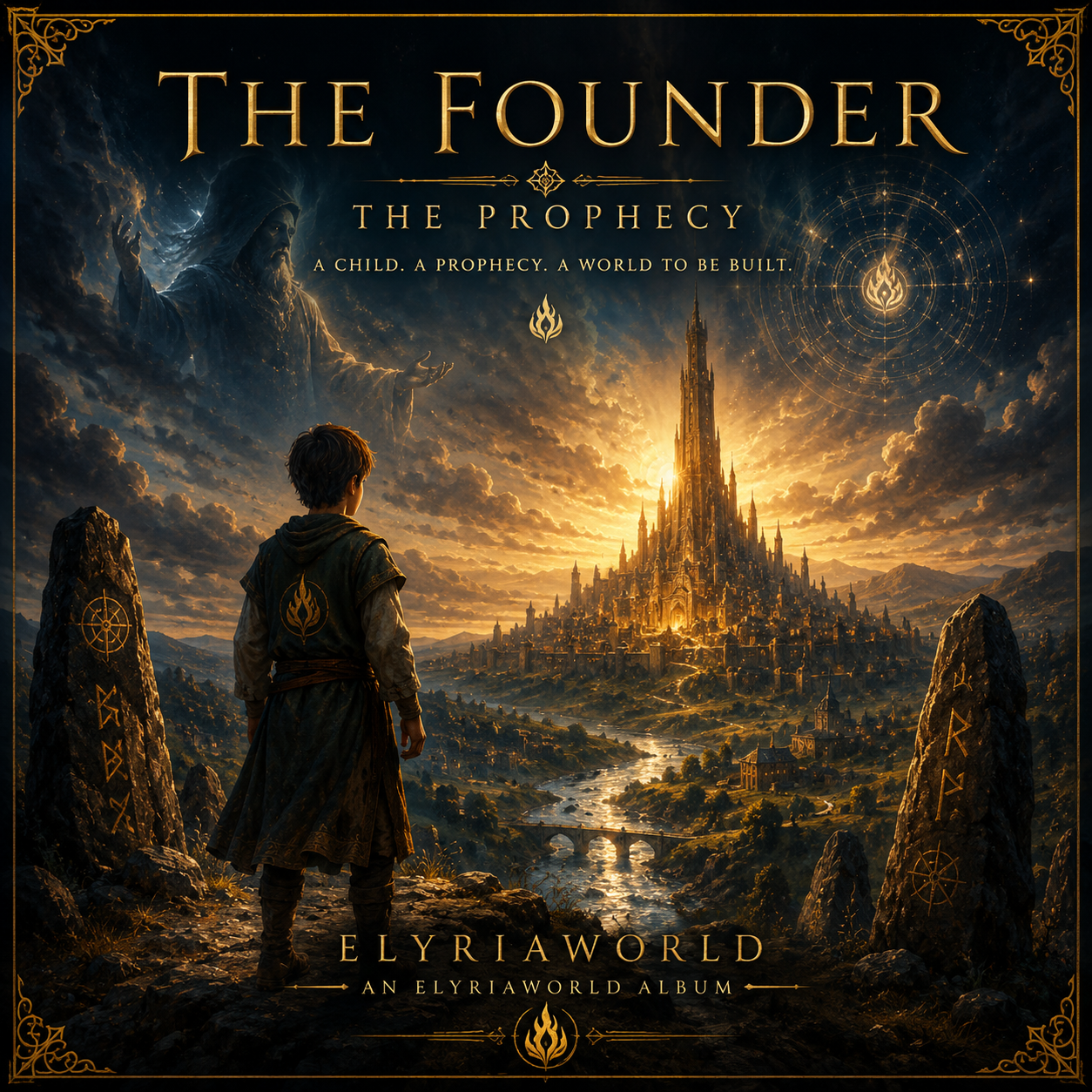 The Founder — The Prophecy — Elyriaworld official album cover