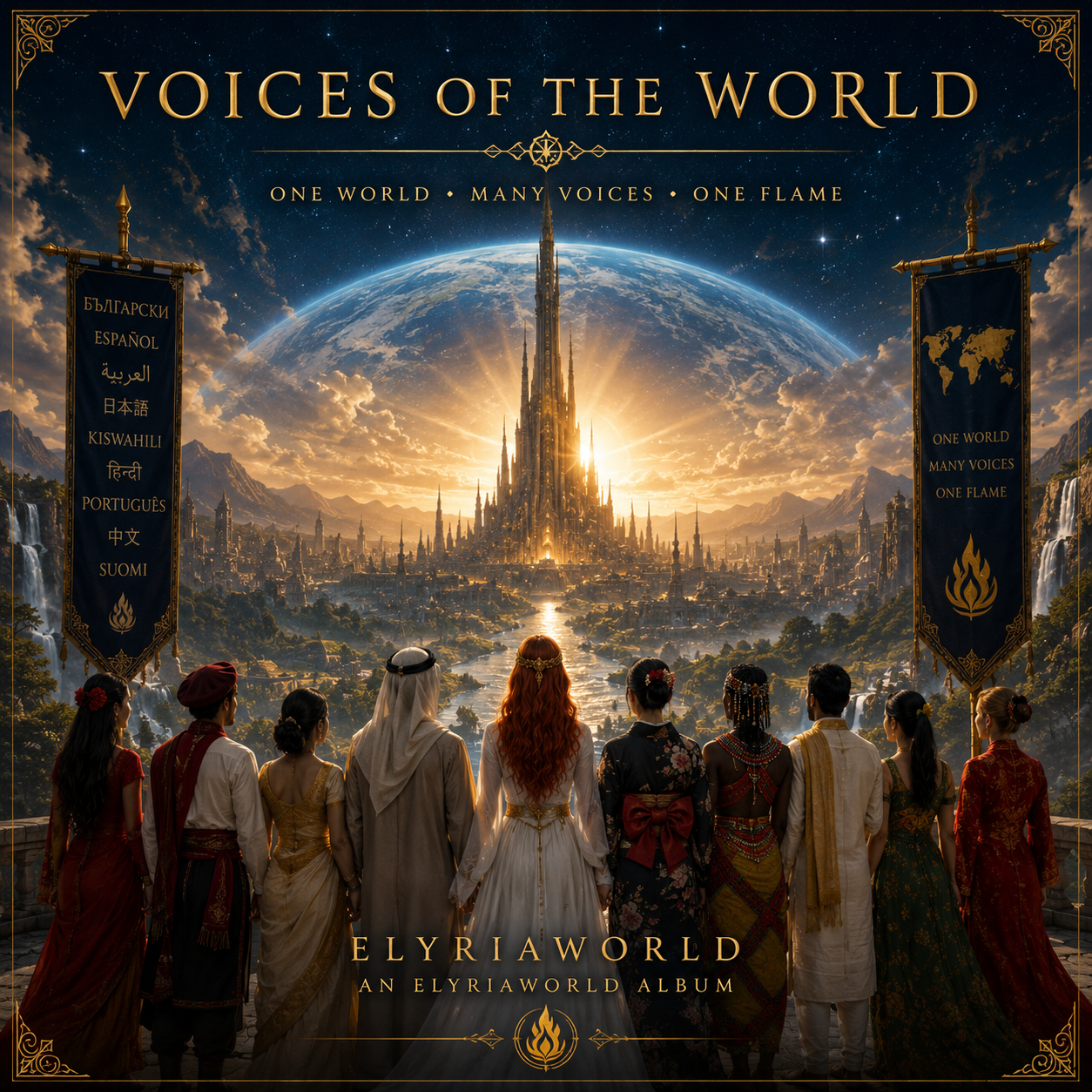 Voices of the World — Elyriaworld official album cover